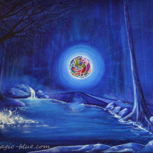 Kunst aus Österreich - ENERGY by MaLo Magic Blue - progressives Gemälde von MaLo - Kunstwerke von Mario Lorenz auf ARTTRADO
