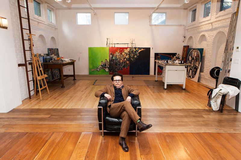 Georges Bergès in the Midtown Manhattan Studio. Courtesy of Georges Bergès Gallery.