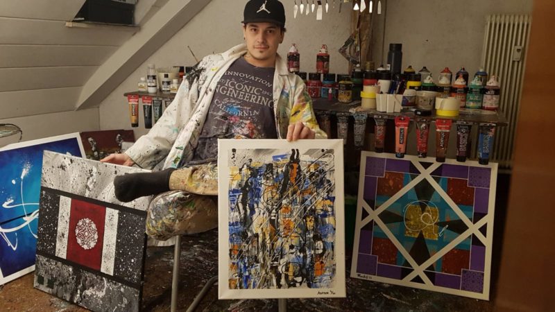 Kunst aus Karlsruhe - Interview mit Rocky Assenza - Junge Kunst online entdecken auf www.arttrado.de galerie kunst kaufen eros Ramazotti