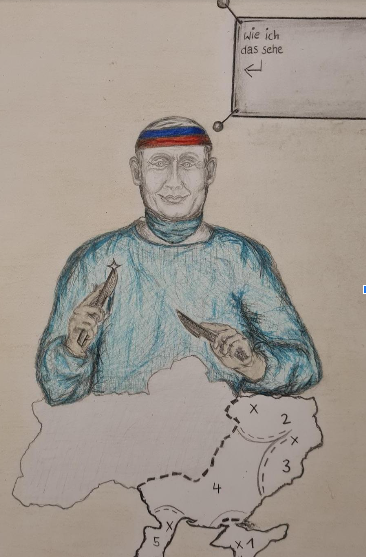 putin karikatur kunst ukraine 