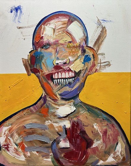 Deconstructed Portrait 331 by Tyler Scully - Ölgemälde von US-Künstler Tyler Scully auf arttrado entdecken. Surreale Porträts und Auftragsarbeiten...