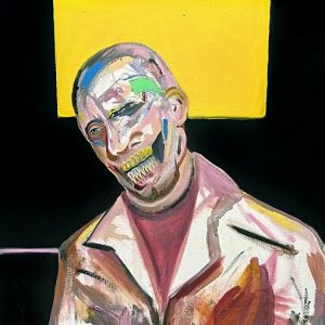 man at the bar by Tyler Scully - Ölgemälde von US-Künstler Tyler Scully auf arttrado entdecken. Surreale Porträts und Auftragsarbeiten...