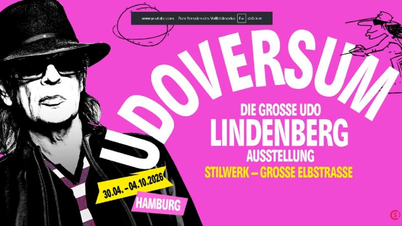 UDOVERSUM Hamburg 2026: Die Kunstwelt von Udo Lindenberg - Kunst von Udo Lindenberg entdecken auf ARTTRADO. Plattform für Kunst und Kultur.