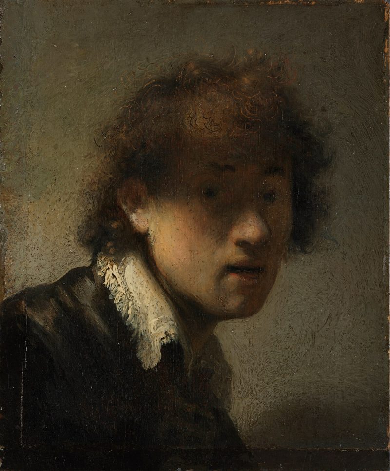 Alte Meister | Provenienz und Museumsstreit: Rembrandt-Selbstporträt kehrt nach 80 Jahren nach Gotha zurück - Kunstausstellung entdecken auf ARTTRADO Plattform für Kunst und Kultur. Rembrandt van Rijn: Jugendliches Selbstbildnis, 1629, Öl auf Eichenholz, Alte Pinakothek München / Bayerische Staatsgemäldesammlungen. Bild: Wikimedia Commons, Public Domain.