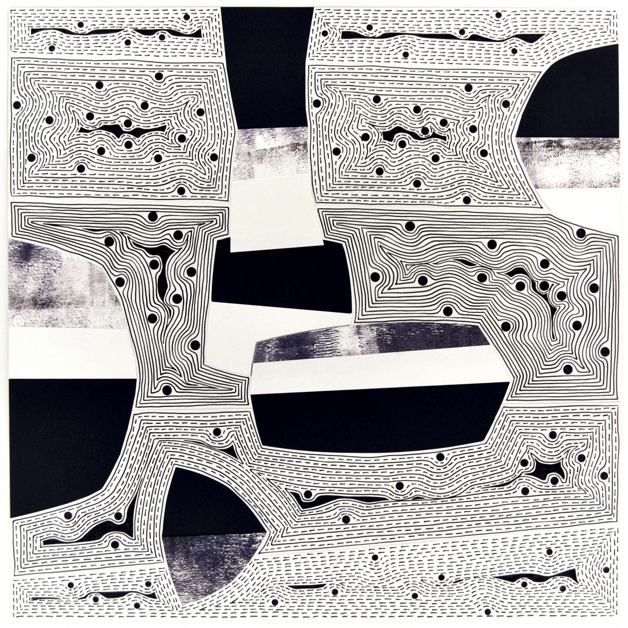 Die Linie wird zum Zahlenstrahl, Primzahlen 63–98, Digitaldruck, 50 × 50 cm, 2002 - Serielle LinienzeichnungNachzeichnung der Papierecken mit überstehendem Zeigefinger Graphit, 60 x 60 cm, 1987 - Gerd Jansen im Interview mit ARTTRADO Plattform für Kunst und Kultur.